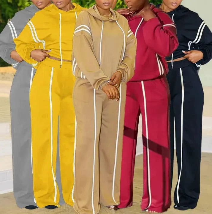 Winter Autumn Sporty Pants Outfit Sexy Women Two  Pieces Club Matching Set Streetwear Casual Tracksuit Set