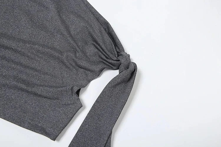 Weird Puss Hollow Bandage Tank Tops Women Ribbon One Shoulder Solid Sexy Summer Trend Wild Midnight Club Skinny Irregular Vest
