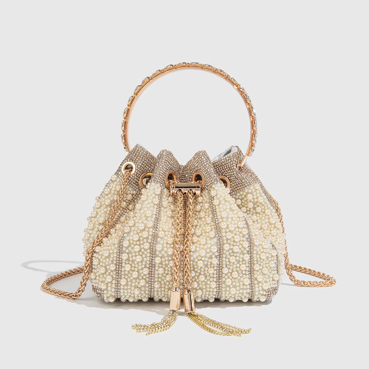 Pearl And Rhinestone Evening Clutch