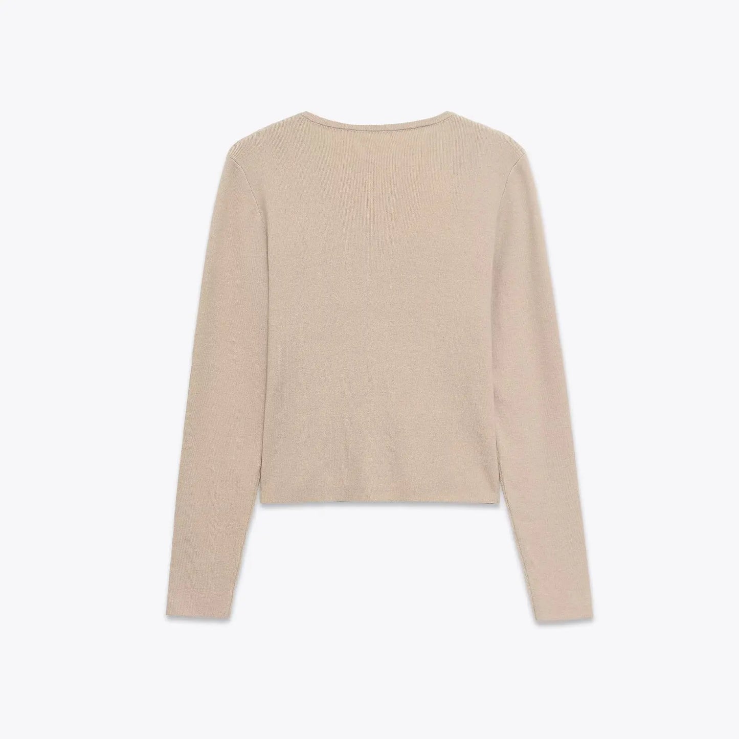 Slim Lace Knit Cardigan With V Neck Lightweight for Women
