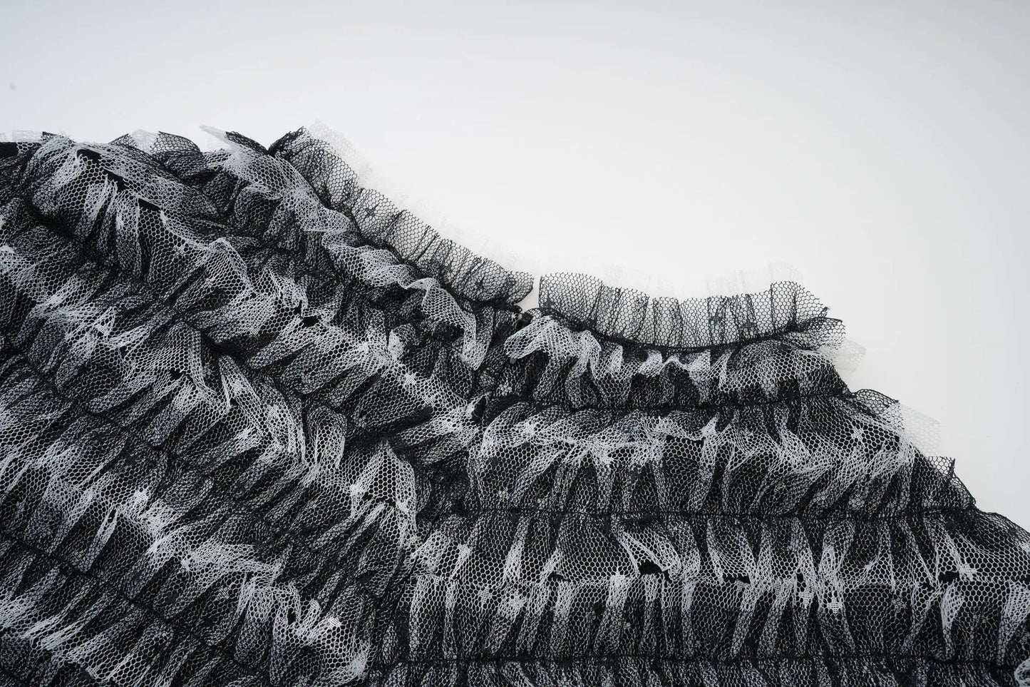 KUCLUT Fashion Women's Multi Layer Mesh Patchwork Dress Elegant Heavy Industry Evening Party Ruffled Short Sleeve Dresses YZJ28