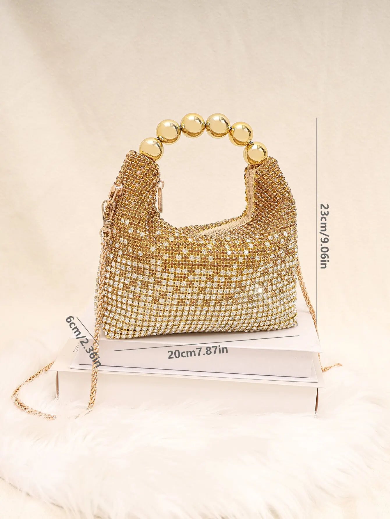 New Evening Handbag Luxury Brand Shiny Dinner Party Women's Handbag Fashion Trend Shiny Women's Shoulder Crossbody Bag