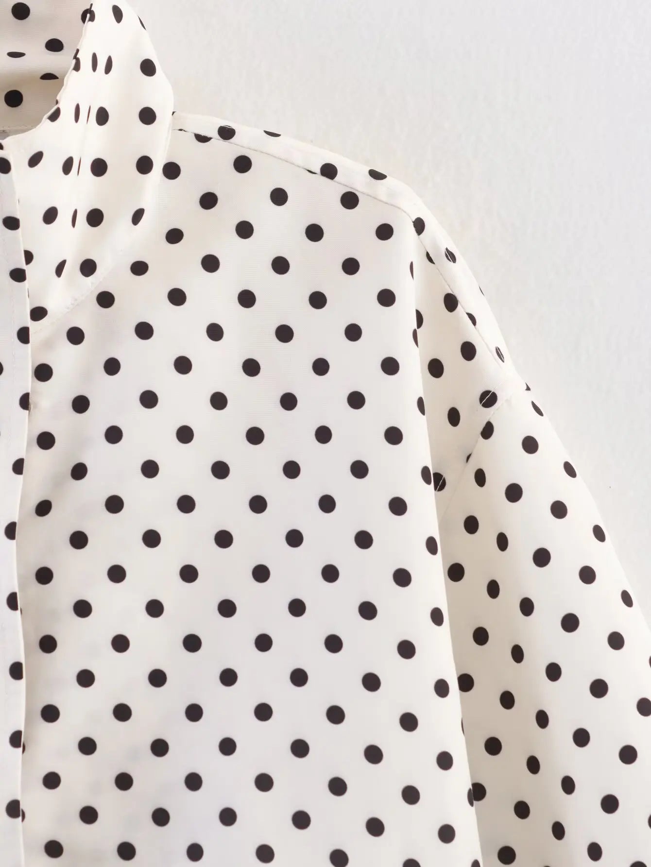 Autumn Retro Polka Dot Long Sleeve Jacket for Women