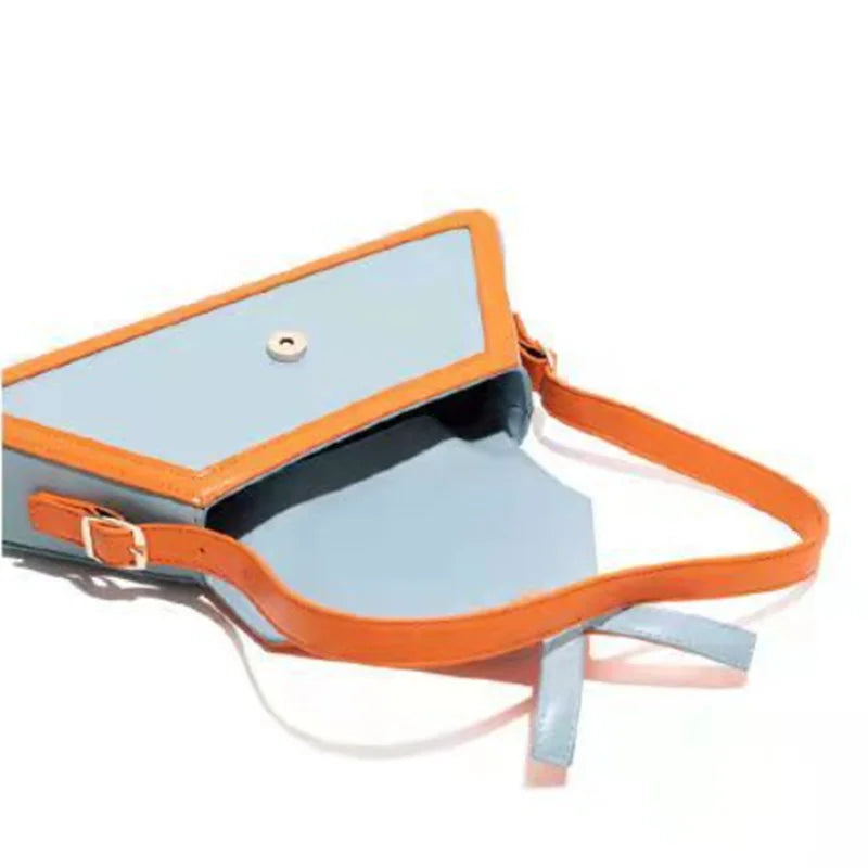 Panelled Trapezoid Shoulder Bag