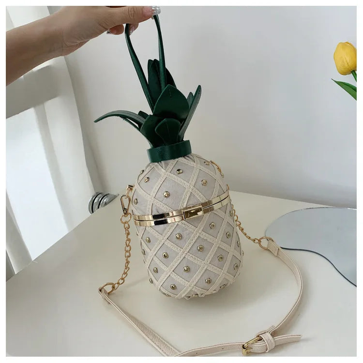 New Women's Shoulder Bag Pineapple Shape Fashionable Women's Shoulder Crossbody Bag Fashionable Casual Women's Bag High Quality