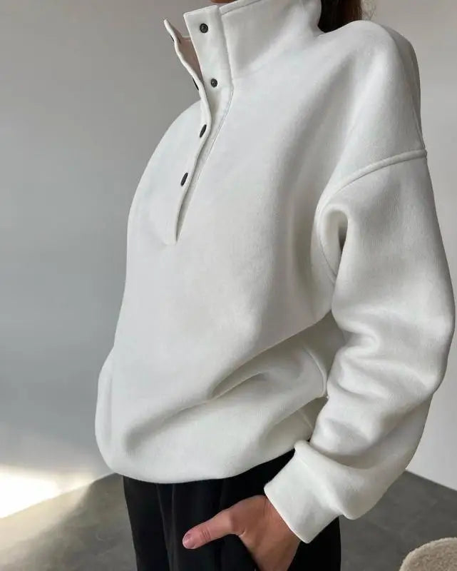 Oversized Warm Casual Hoodie and Long Pants Set for Women