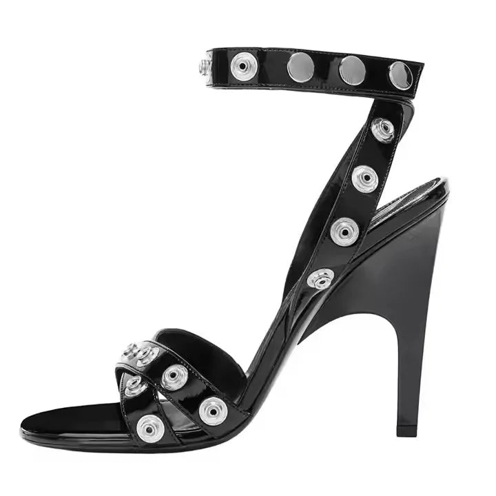 Strappy Back Lace Up Open Toe Knee High Sandals for Women