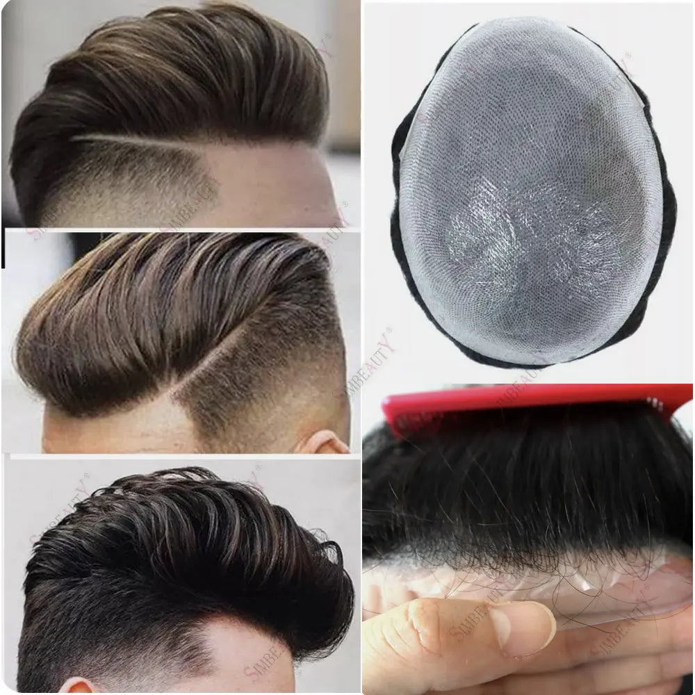 Ultra Thin Natural Hair Toupee Replacement System for Women