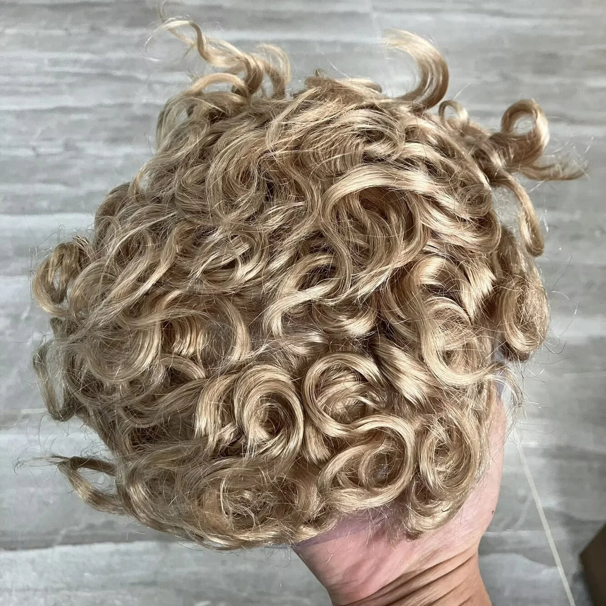 Curly Lace Front Human Hair Replacement Wig for Women