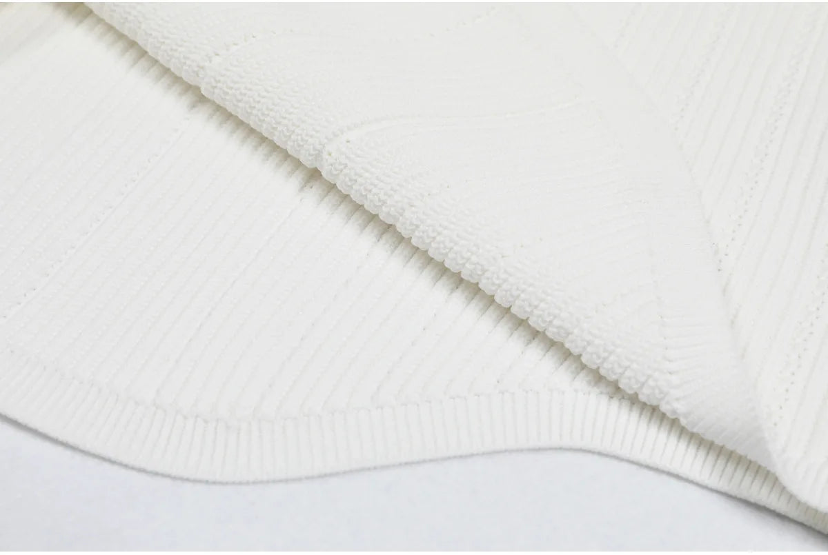 O Neck Knit Sweater Coat