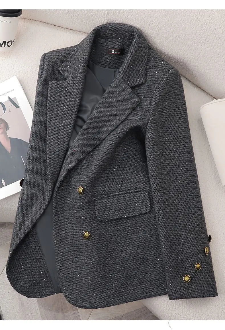 Double Breasted Office Blazer