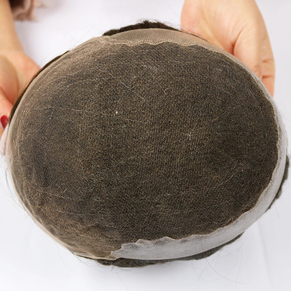 Natural Hairline Lace Front Remy Human Hair Toupee for Women
