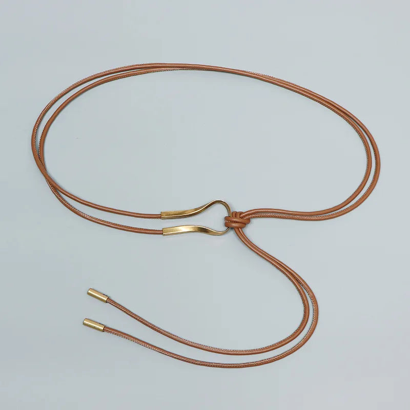 Fashion Braided Gold Knot Waist Chain Belt for Women