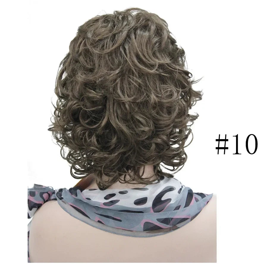 Short Curly Synthetic Wig With Comfortable Fit For Women