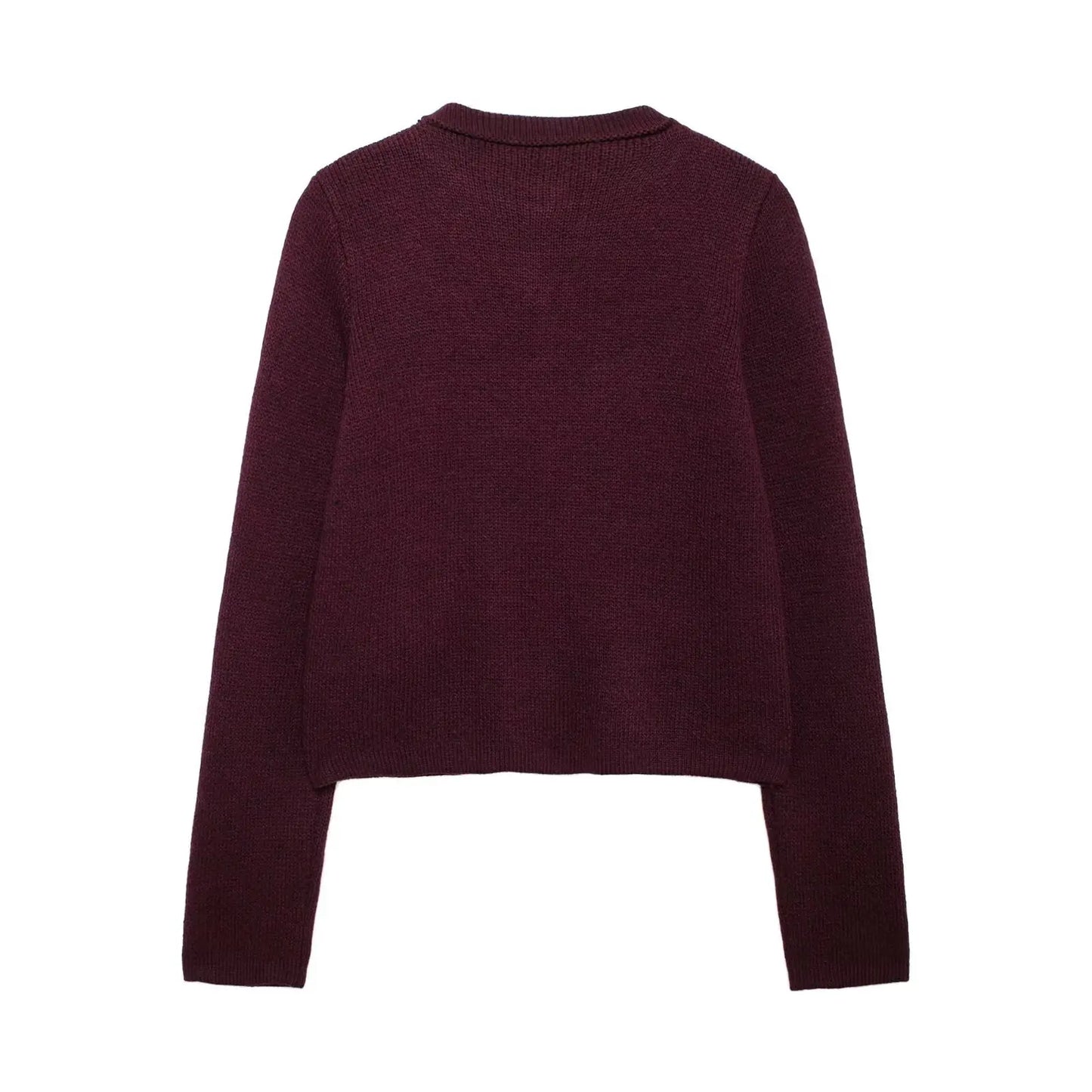Winter Slim Knitted Cardigan with Button Details for Women