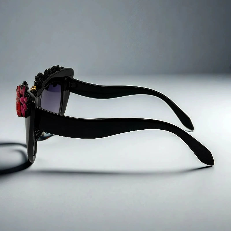 Colorful Gem Cat Eye Sunglasses