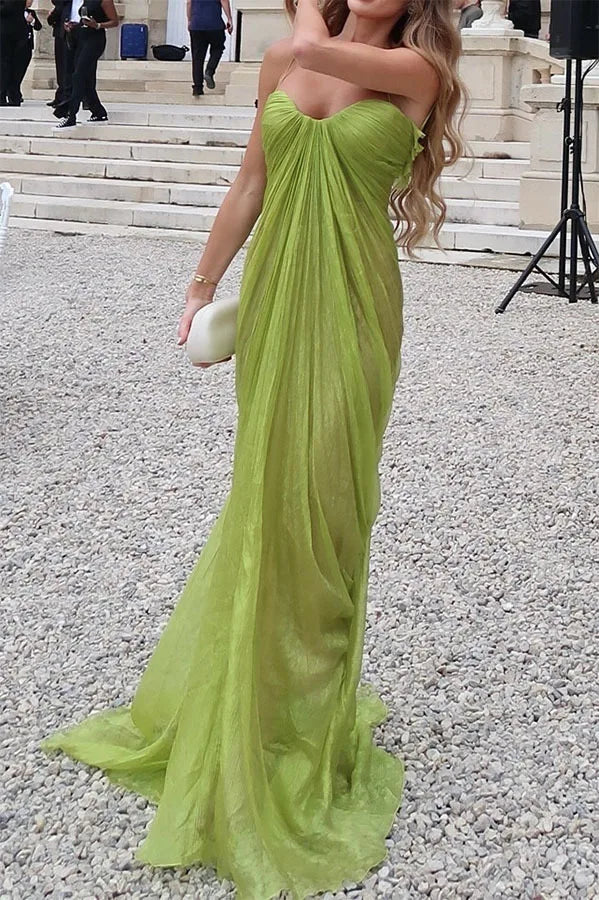 Elegant Off Shoulder Floor Length Evening Dress for Women