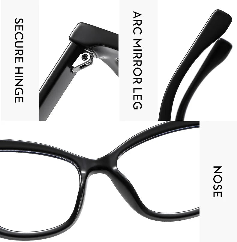 Vintage Blue Light Blocking Cat Eye Reading Glasses for Women