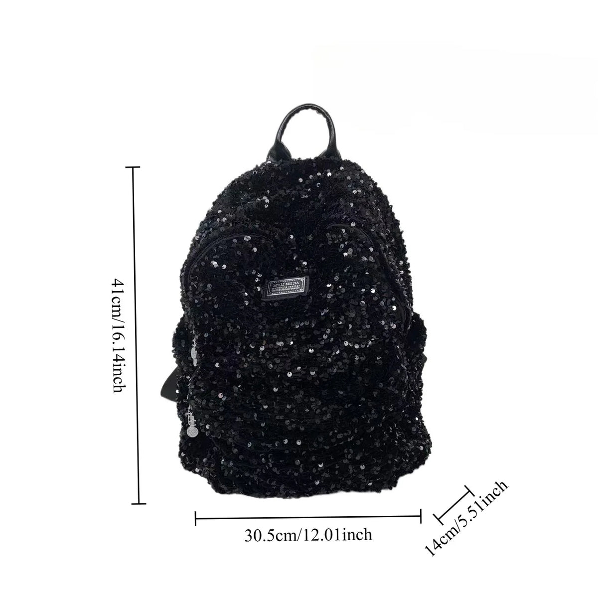 New Women's Sequined Backpack Luxury Brand Sequined Shiny Women's Backpack Large Capacity Fashionable Leisure Travel Backpack
