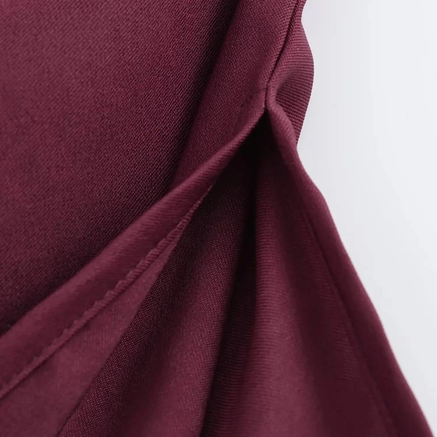 Retro Solid Color Asymmetrical Zipper Top for Women