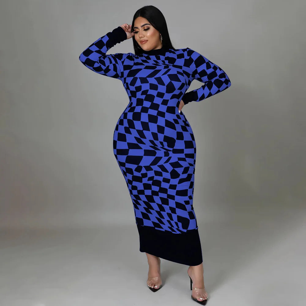Colorful African Dashiki Print Traditional Dress for Women