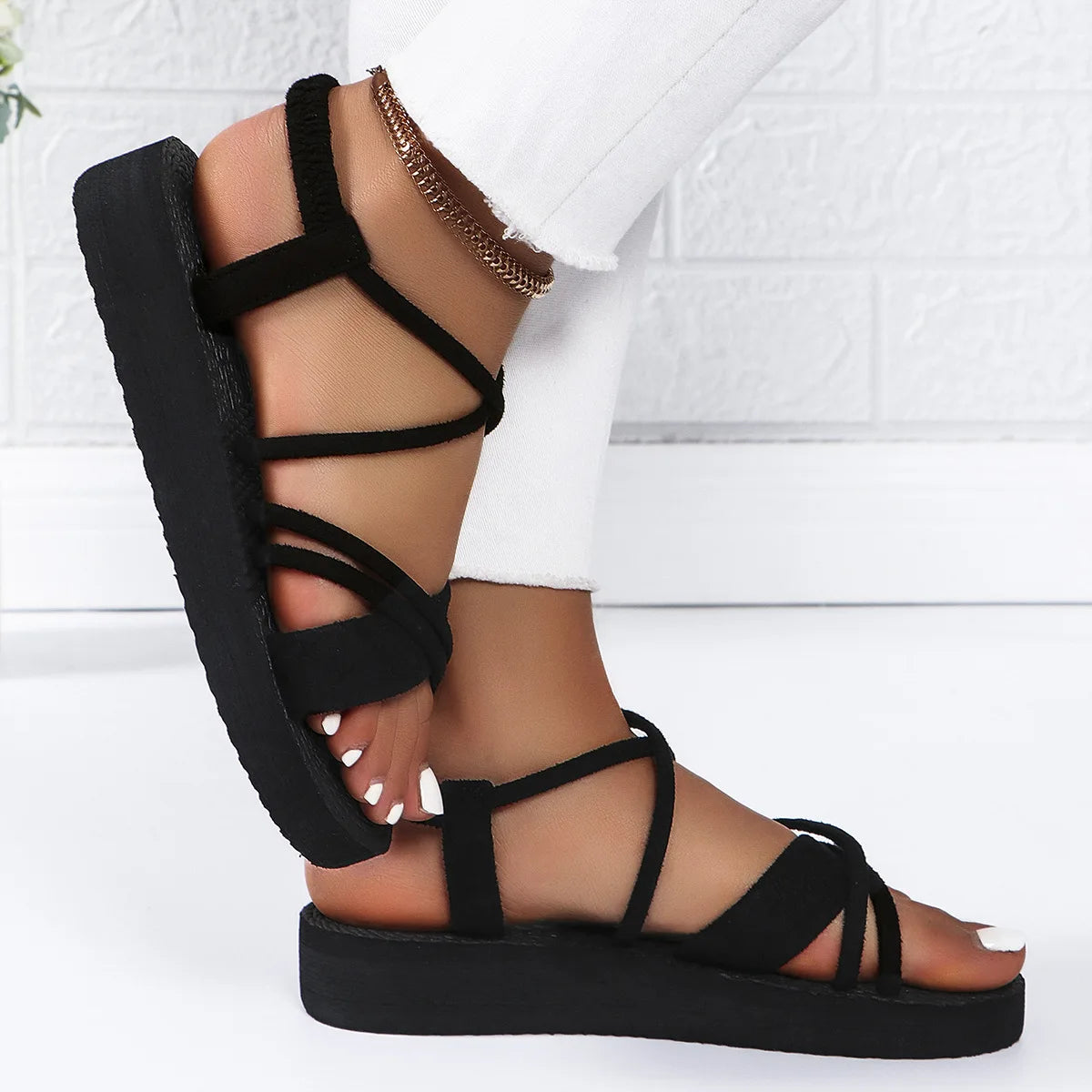 Comfortable Soft Sole Slip On Flat Sandals for Women