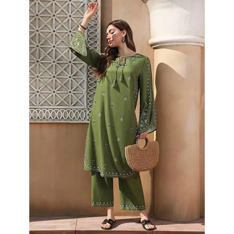 Boho Printed Salwar Suit Set