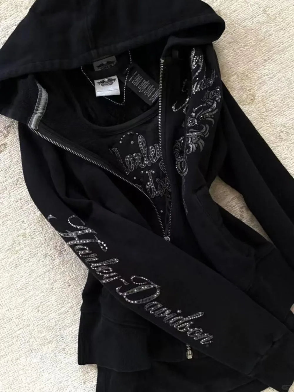 Harajuku Gothic Drawstring Hoodie