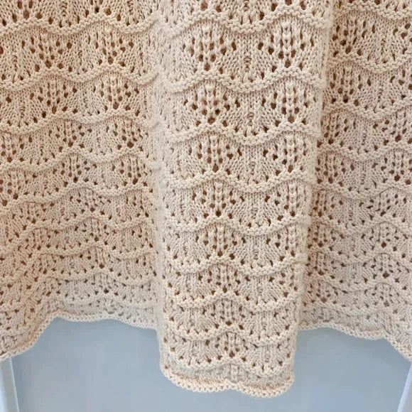 Sexy Shirt V-neck Bell Sleeve Hollow Out Knitted Belted Beach Mini Dress 2025 Summer Swimsuit Cover Up Women's Casual Outfit K16