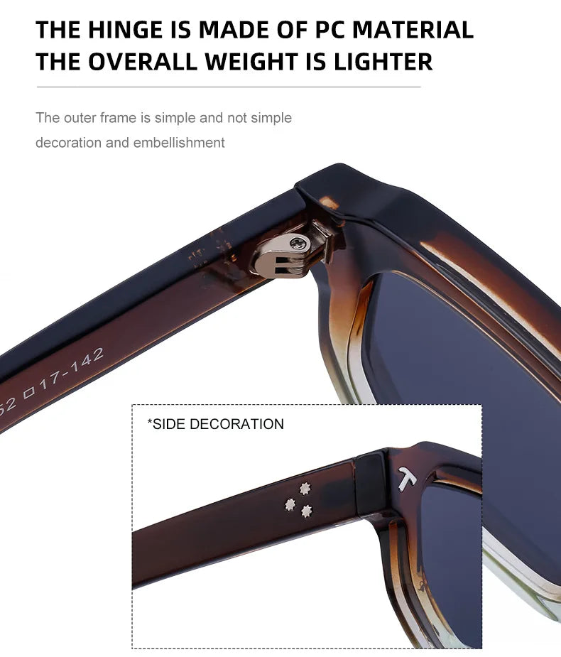 Small Square Polarized Sunglasses