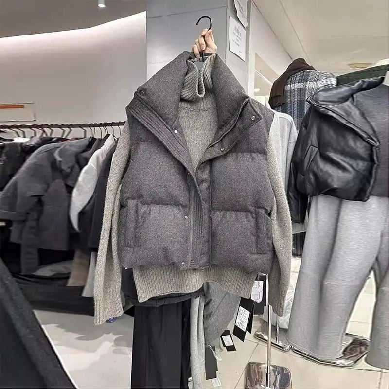 Zippered Womens Parka Vest