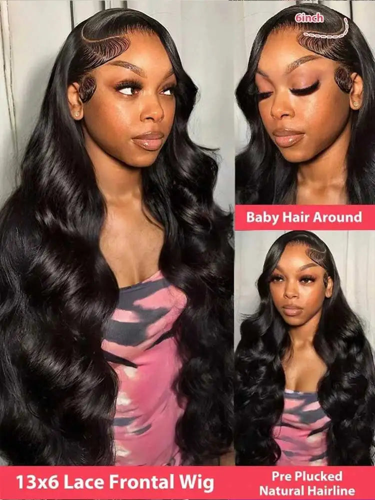 Long Body Wave Glueless HD Lace Front Wig for Women