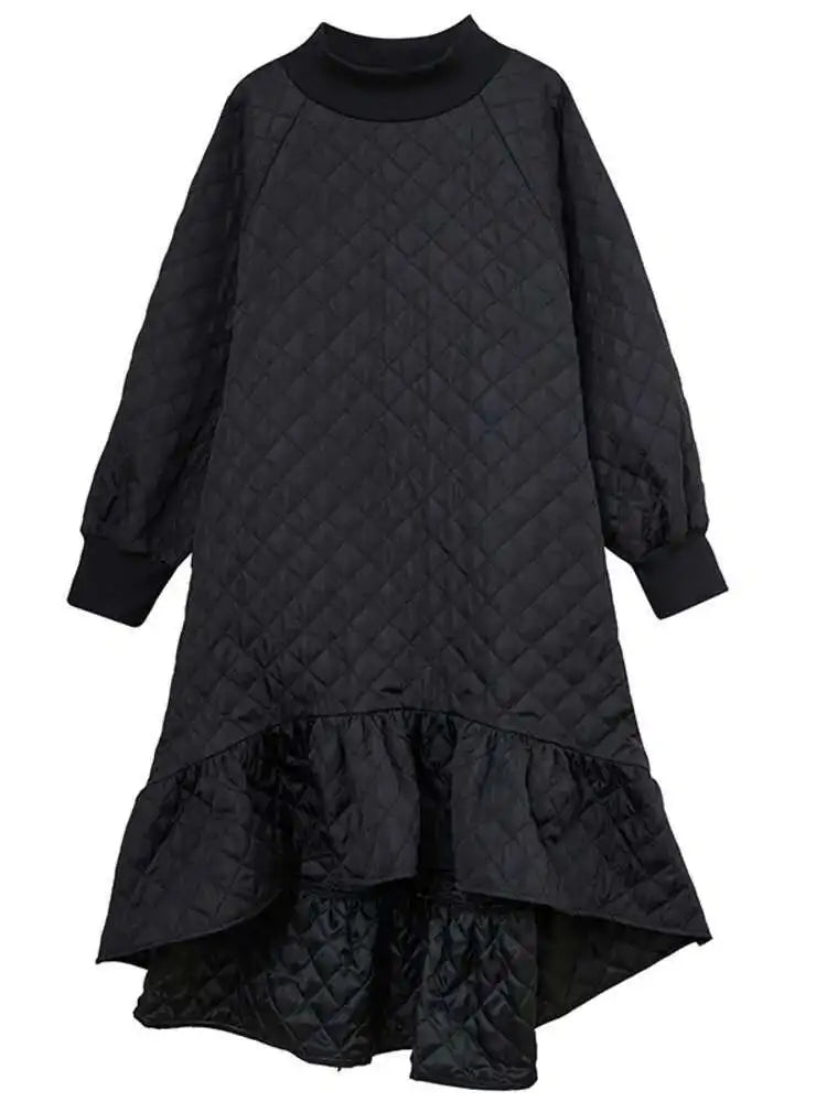 Loose Fishtail Mid-Calf Dress