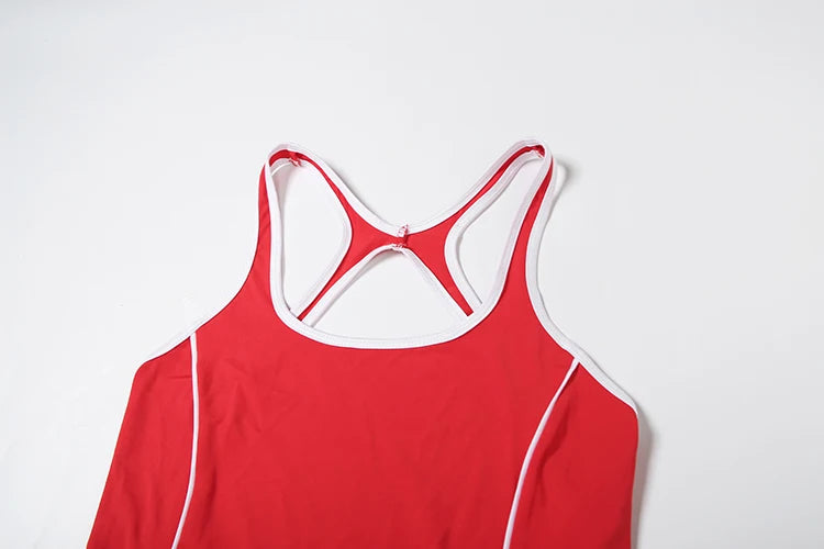 Cutenew Panelled Stripe Women Jumpsuits Casual Summer Sporty O-neck Sleeveless Backless Skinny Overalls Female Active One Piece