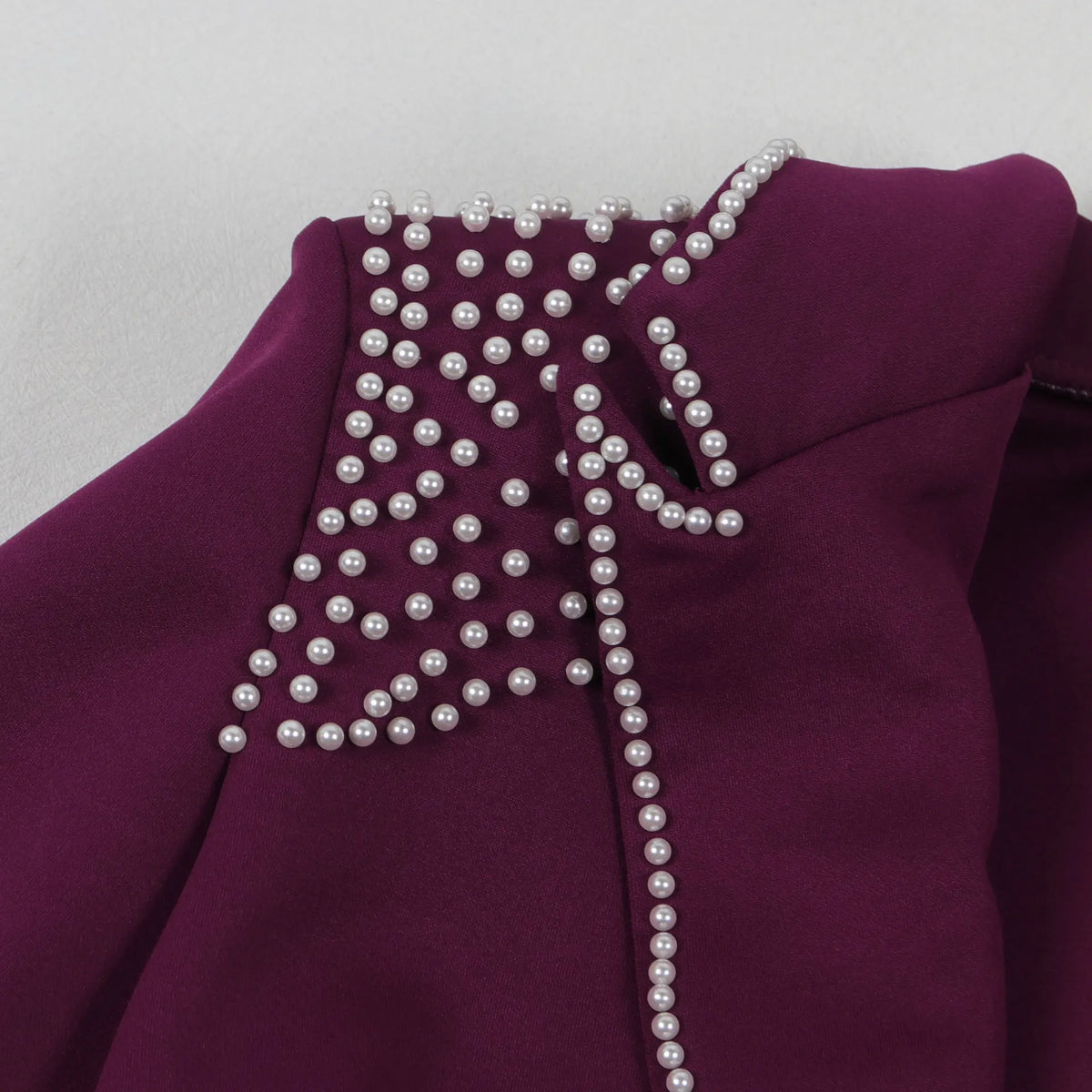 Elegant Slim Fit Pearl Blazer And Pants Set for Women