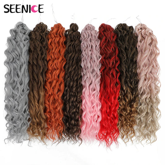 Soft Ombre Deep Wave Braiding Hair Extensions for Women