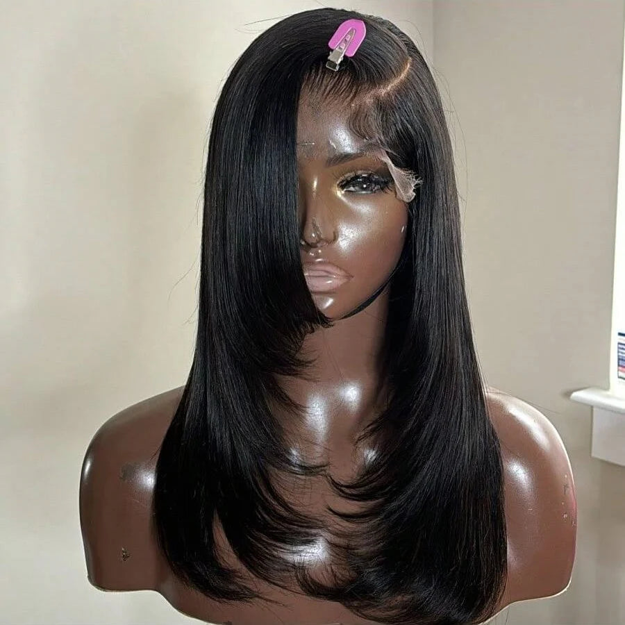 Short Straight Bob Lace Closure Wig With Baby Hair For Women