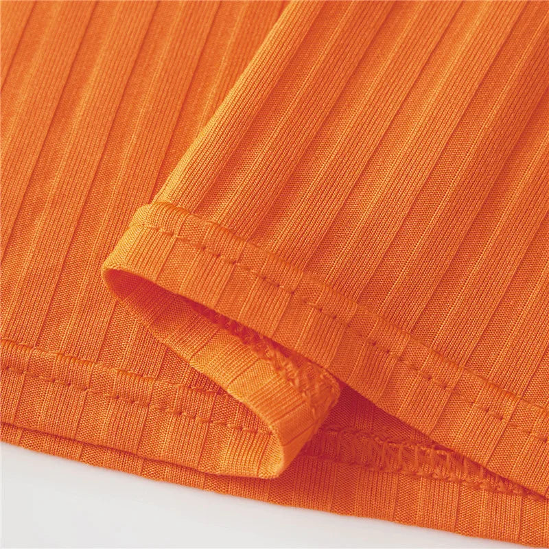 Velma Inspired Orange Three Piece Costume Set for Women