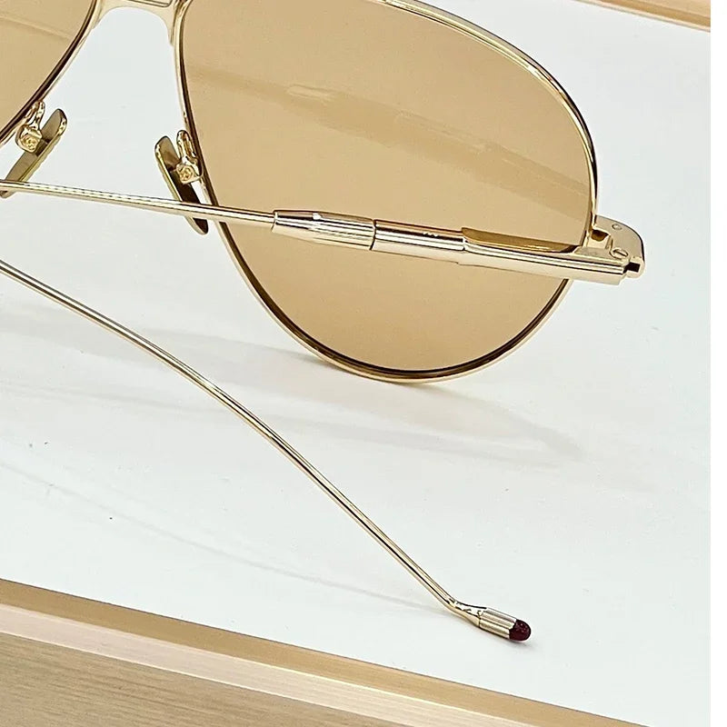 Vintage Oval Alloy Sunglasses