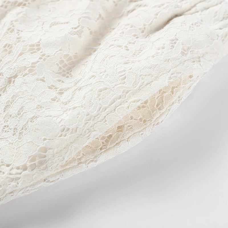 Bohemian Lace Trim Elastic Waist Lounge Pants for Women