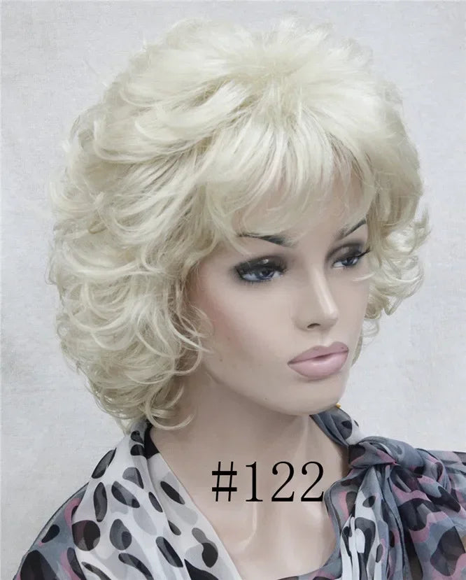 Short Curly Synthetic Wig With Comfortable Fit For Women