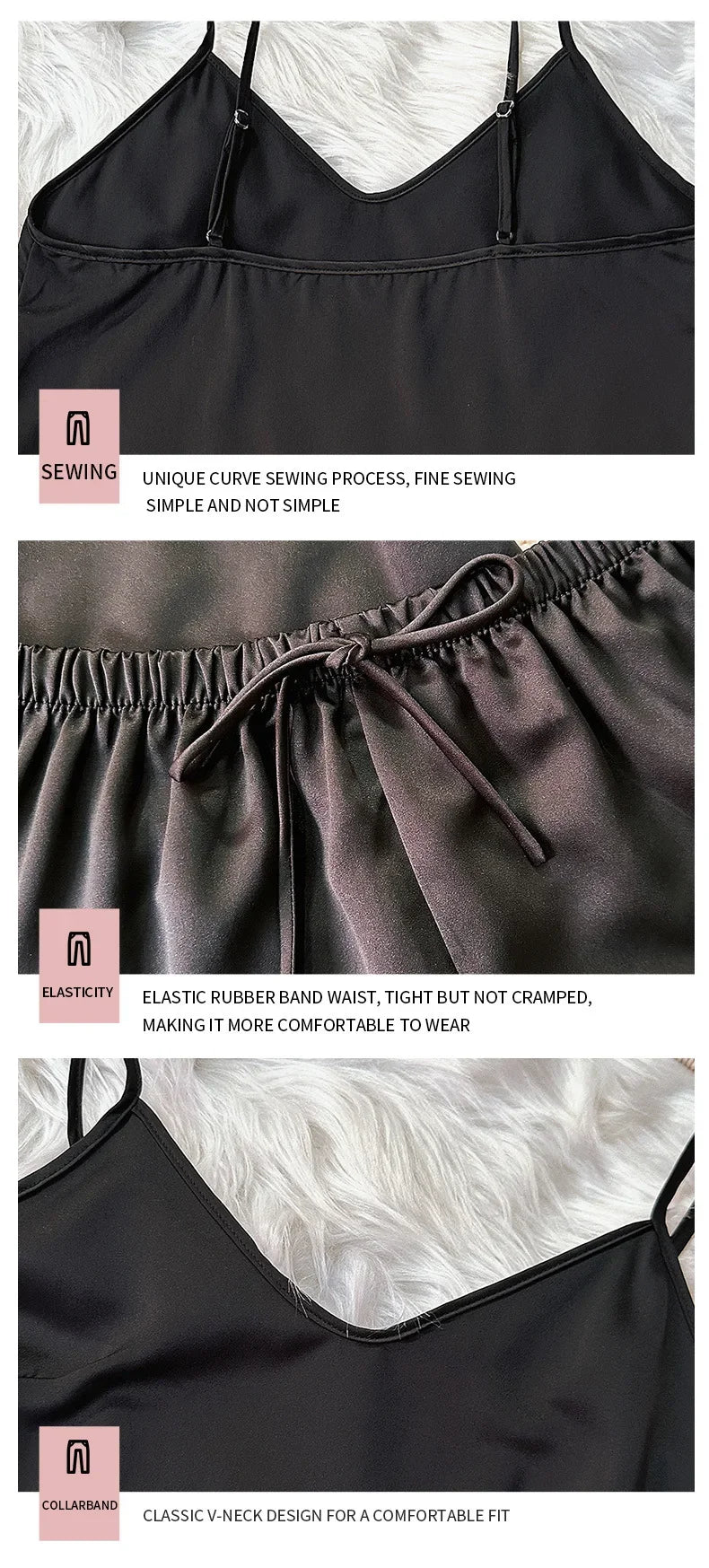Two Piece Sets Womens Outifits Sexy Backless Camisole Shorts Thin Home Wear Fashion and Simple Pajamas Suit Y2k Summer 2024 New