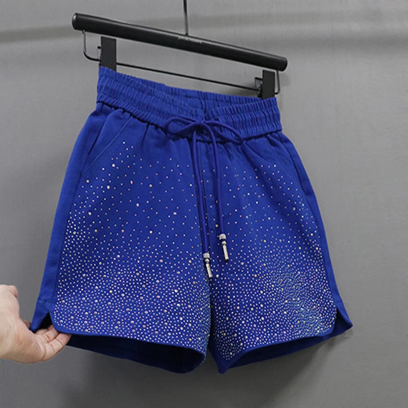 Lightweight High Waist Wide Leg Casual Shorts for Women