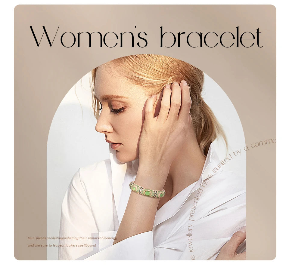 Colorful Enamel Bohemian Bangle Bracelet for Women