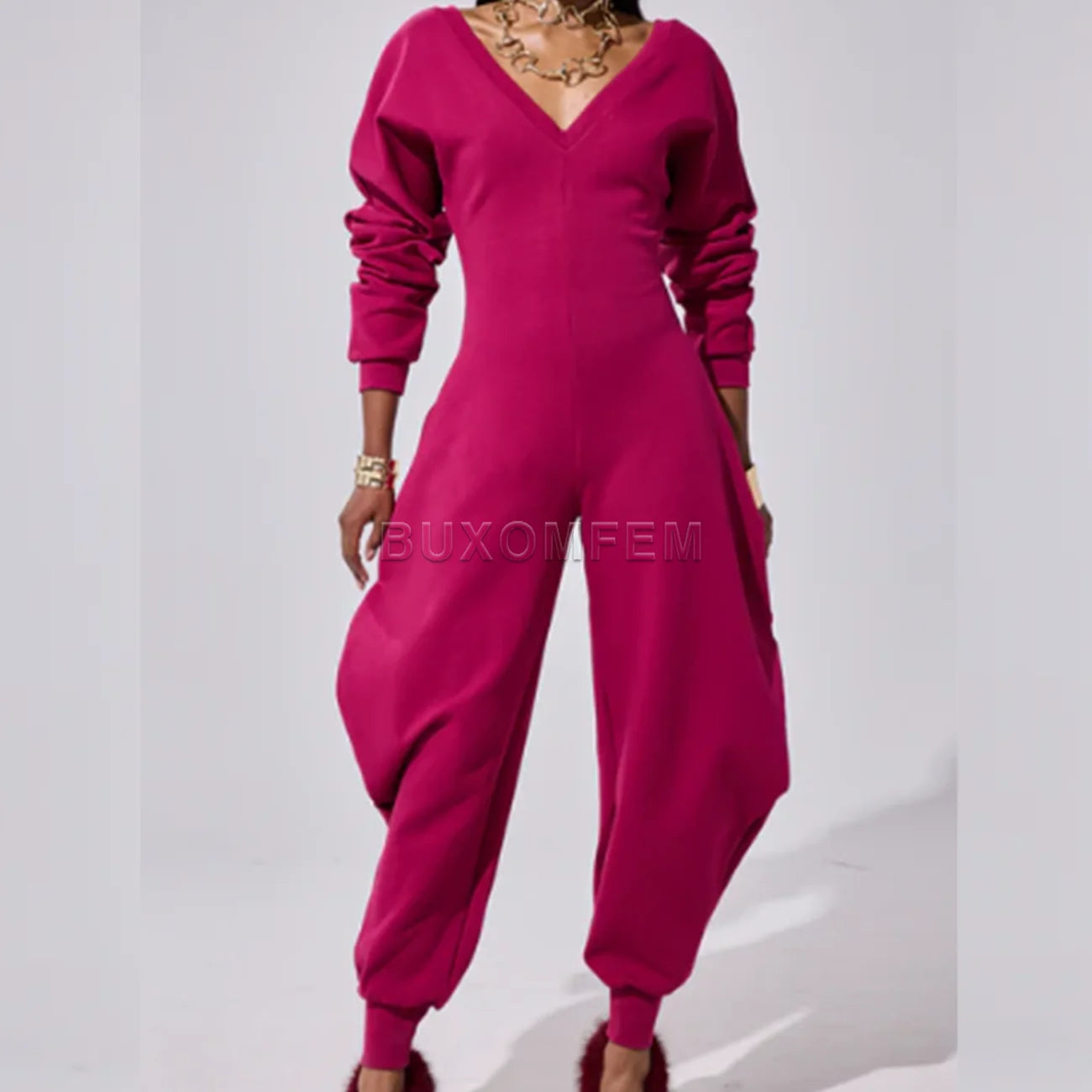 Stretch Nylon Spandex Jumpsuit