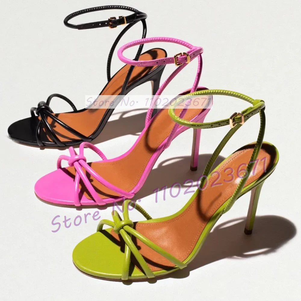 Elegant Open Toe Ankle Strap High Heel Sandals for Women