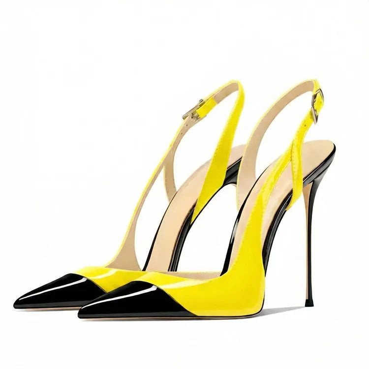Pointed Toe High Heel Slingback Sandals for Women