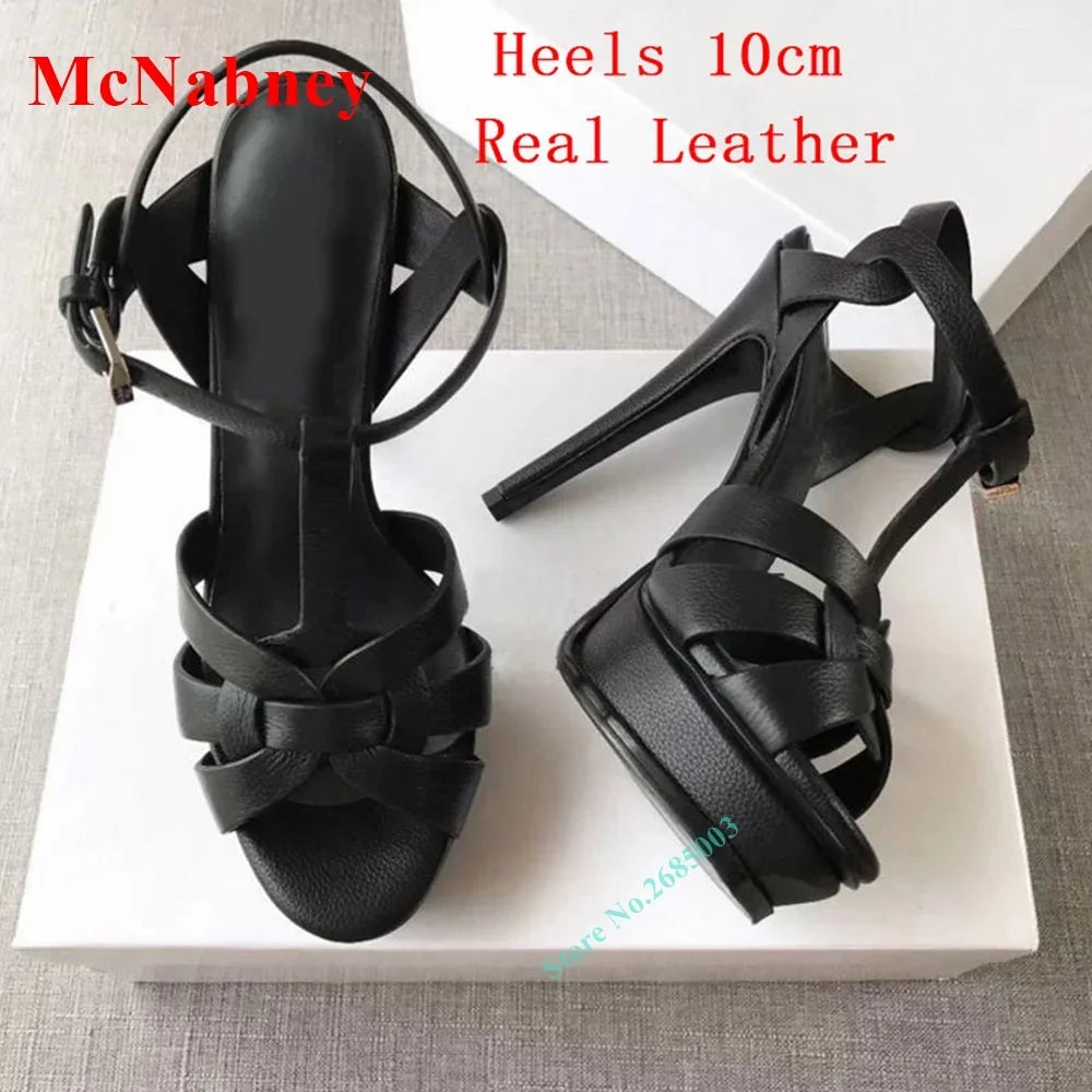 Elegant Open Toe Buckle Slingback Sandals for Women