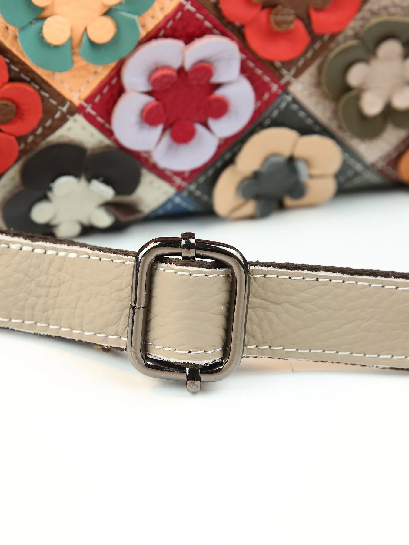 ABQP New Women's Handbag Made of Genuine Leather Hand Woven Women's Single Shoulder Crossbody Bag Color Spliced Women's Bag