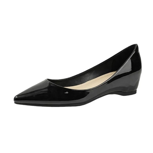 Slip On Pointed Toe Patent Flats